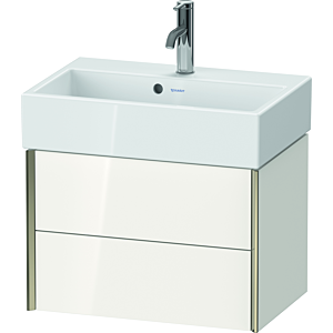 Duravit XViu vanity unit XV43160B185 58.4x38.4x39.7cm, 2 drawers, matt champagne, high gloss white