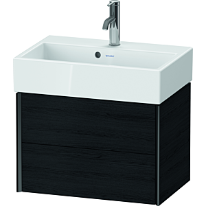 Duravit XViu vanity unit XV43160B216 58.4x38.4x39.7cm, 2 drawers, matt black, Eiche schwarz