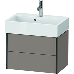 XViu Duravit vasque XV43160B243 58,4x38,4x39,7cm, 2 tiroirs, noir mat, basalte mat