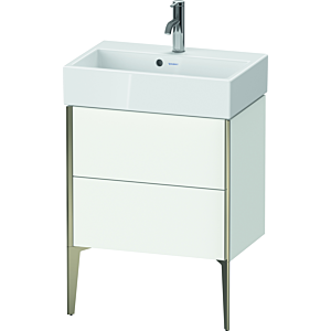 Duravit XViu Waschtisch-Unterschrank XV44580B118 58,4x38,4x49,3cm, 2 Auszüge, champagner matt, weiß matt