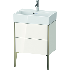 Duravit XViu vanity unit XV44580B122 58.4x38.4x49.3cm, 2 pull-outs, matt champagne, glossy white