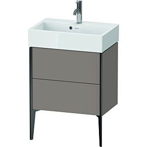 Duravit XViu vanity unit XV44580B243 58.4x38.4x49.3cm, 2 pull-outs, matt black, matt basalt