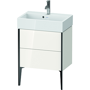 Duravit XViu vanity unit XV44580B285 58.4x38.4x49.3cm, 2 pull-outs, black matt, white high gloss