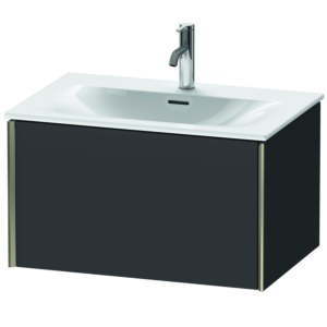 Duravit XViu Waschtisch-Unterschrank XV40330B180 71 x 39,7 x 48 cm, graphit supermatt, 1 Auszug, champagner matt