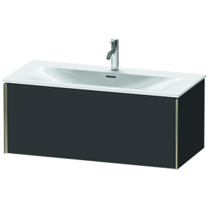 Duravit XViu Waschtisch-Unterschrank XV40350B180 101 x 39,7 x 48 cm, graphit supermatt, 1 Auszug, champagner matt