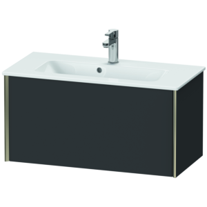 Duravit XViu vanity unit XV40790B180 81 x 40 x 39 cm, graphite super matt, 2000 pull-out, wall-hung, champagne matt