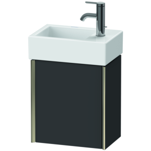 Duravit XViu Waschtisch-Unterschrank XV4230LB180 36,4x39,7x23,4 cm, links, graphit supermatt, 1 Tür, champagner matt