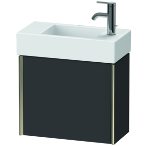 Duravit XViu Waschtisch-Unterschrank XV4232RB180 48,4x39,7x23,4 cm, rechts, graphit supermatt, 1 Tür, champagner matt