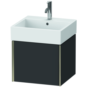 Duravit XViu Waschtisch-Unterschrank XV42330B180 48,4 x 39,7 x 45,4 cm, graphit supermatt, 1 Auszug, champagner matt