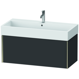 Duravit XViu Waschtisch-Unterschrank XV42370B180 98,4 x 39,7 x 45,4 cm, graphit supermatt, 1 Auszug, champagner matt