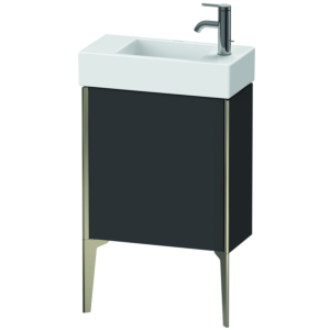 Duravit XViu vanity unit XV4532LB180 48.4 x 49.3 x 23.4 cm, left, graphite super matt, 2000 door, champagne matt