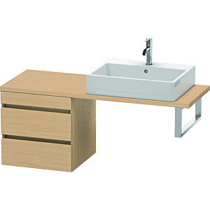 Duravit DuraStyle Waschtisch-Unterschrank DS532703030 50 x 47,8 cm, Eiche natur, für Konsole, 2 Schubkästen