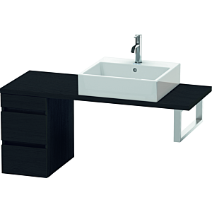 Duravit DuraStyle meuble sous-vasque DS532501616 30 x 47,8 cm, Eiche schwarz , pour console, 2 tiroirs