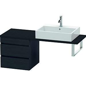 Duravit DuraStyle Waschtisch-Unterschrank DS532701616 50 x 47,8 cm, Eiche schwarz, für Konsole, 2 Schubkästen