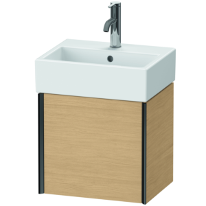 Duravit XViu Waschtisch-Unterschrank XV4231RB230 43,4x33,4x39,7cm, schwarz matt, rechts, Eiche natur