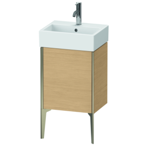 Duravit XViu Waschtisch-Unterschrank XV4531RB130 43,4x33,4x49,3cm, champagner matt, Tür rechts, Eiche natur