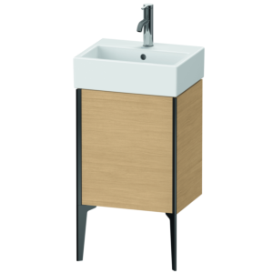 Duravit XViu meuble sous-vasque XV4531RB230 43,4x33,4x49,3cm, noir mat, droite, Eiche natur