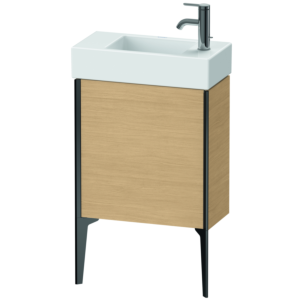 Duravit XViu vanity unit XV4532RB230 48.4 x 49.3 x 23.4 cm, right, Eiche natur , 2000 door, matt black