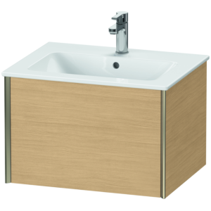 Duravit XViu vanity unit XV40250B130 61 x 40 x 48 cm, Eiche natur , 2000 pull-out, wall-hung, matt champagne