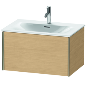 Duravit XViu vanity unit XV40330B130 71 x 39.7 x 48 cm, Eiche natur , 2000 pull-out, matt champagne