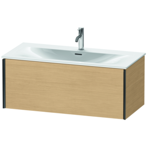Duravit XViu Waschtisch-Unterschrank XV40350B230 101 x 39,7 x 48 cm, Eiche natur, 1 Auszug, schwarz matt