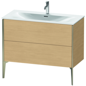 Duravit XViu vanity unit XV43030B130 101 x 59, 2000 x 48 cm, Eiche natur , matt champagne