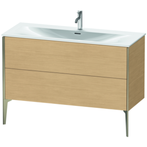 Duravit XViu vanity unit XV43040B130 121 x 59, 2000 x 48 cm, Eiche natur , matt champagne
