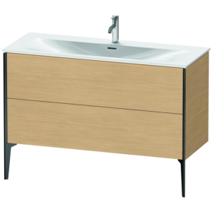 Duravit XViu vanity unit XV43040B230 121 x 59, 2000 x 48 cm, Eiche natur , matt black