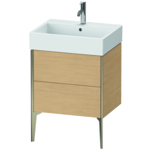 Duravit XViu meuble sous-vasque XV45340B130 58,4 x 49,3 x 45,4 cm, Eiche natur , champagne mat