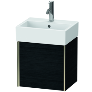 Duravit XViu vanity unit XV4231RB116 43.4x33.4x39.7cm, matt champagne, door on the right, Eiche schwarz