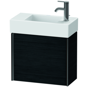 Duravit XViu Waschtisch-Unterschrank XV4232RB216 48,4 x 39,7 x 23,4 cm, rechts, Eiche schwarz, 1 Tür, schwarz matt