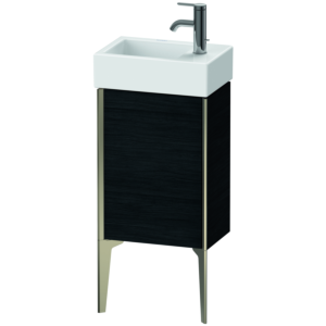 Duravit XViu Waschtisch-Unterschrank XV4530RB116 36,4 x 49,3 x 23,4 cm, rechts, Eiche schwarz, 1 Tür, champagner matt