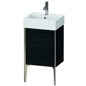 Duravit XViu Waschtisch-Unterschrank XV4531RB116 43,4x33,4x49,3cm, champagner matt, Tür rechts, Eiche schwarz