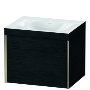 Duravit XViu vasque match4 XV4609NB116C 60x48cm, 2000 , sans trou pour robinet, champagne mat, Cadres C, Eiche schwarz