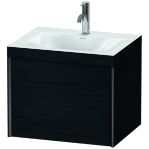 Duravit XViu Meuble XV4609OB216C 60x48cm, 2000 gigogne, 2000 trou de coulée, noir mat, Cadres C, Eiche schwarz