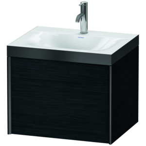Duravit XViu Meuble XV4609OB216P 60x48cm, 2000 gigogne, 2000 trou de coulée, noir mat, Cadres P, Eiche schwarz