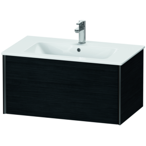 Duravit XViu Waschtisch-Unterschrank XV40260B216 81 x 40 x 48 cm, Eiche schwarz, 1 Auszug, wandhängend, schwarz matt
