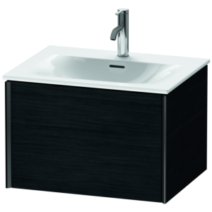 Duravit XViu meuble sous-vasque XV40320B216 61 x 39,7 x 48 cm, Eiche schwarz , 2000 coulissant, noir mat