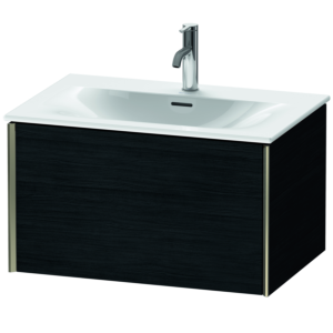 Duravit XViu Waschtisch-Unterschrank XV40330B116 71 x 39,7 x 48 cm, Eiche schwarz, 1 Auszug, champagner matt