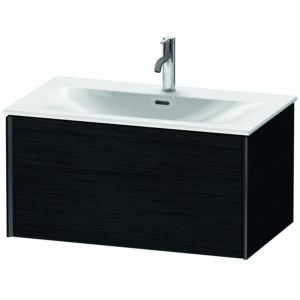 Duravit XViu Waschtisch-Unterschrank XV40340B216 81 x 39,7 x 48 cm, Eiche schwarz, 1 Auszug, schwarz matt