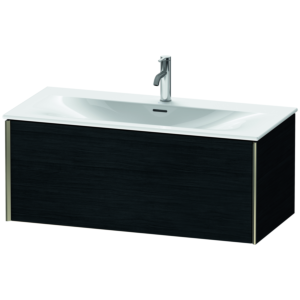 Duravit XViu Waschtisch-Unterschrank XV40350B116 101 x 39,7 x 48 cm, Eiche schwarz, 1 Auszug, champagner matt