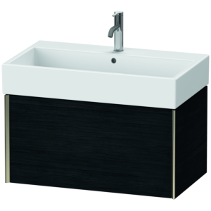 Duravit XViu vanity unit XV42360B116 78.4 x 39.7 x 45.4 cm, Eiche schwarz , 2000 pull-out, matt champagne