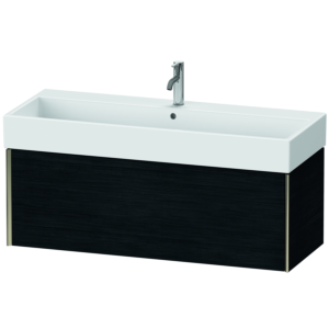 Duravit XViu vanity unit XV42380B116 118.4 x 39.7 x 45.4 cm, Eiche schwarz , 2000 pull-out, matt champagne