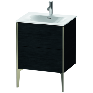 Duravit XViu meuble sous-vasque XV43000B116 61 x 59, 2000 x 48 cm, Eiche schwarz , champagne mat