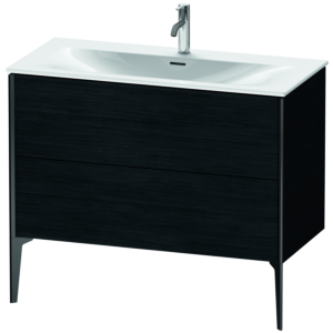 Duravit XViu meuble sous-vasque XV43030B216 101 x 59, 2000 x 48 cm, Eiche schwarz , noir mat
