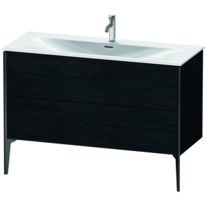 Duravit XViu vanity unit XV43040B216 121 x 59, 2000 x 48 cm, Eiche schwarz , matt black