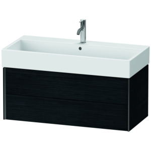 Duravit XViu vanity unit XV43370B216 98.4 x 39.7 x 45.4 cm, Eiche schwarz , 2 drawers, matt black