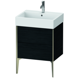 Duravit XViu vanity unit XV45340B116 58.4 x 49.3 x 45.4 cm, Eiche schwarz , matt champagne