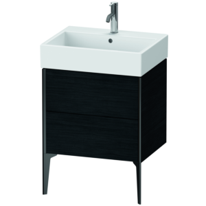 Duravit XViu meuble sous-vasque XV45340B216 58,4 x 49,3 x 45,4 cm, Eiche schwarz , noir mat