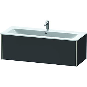 Duravit XViu vanity unit XV40280B180 121 x 40 x 48 cm, graphite super matt, 2000 pull-out, wall-hung, champagne matt